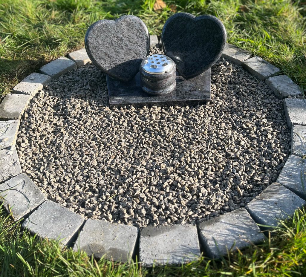 Cremated remains memorial garden grave plots